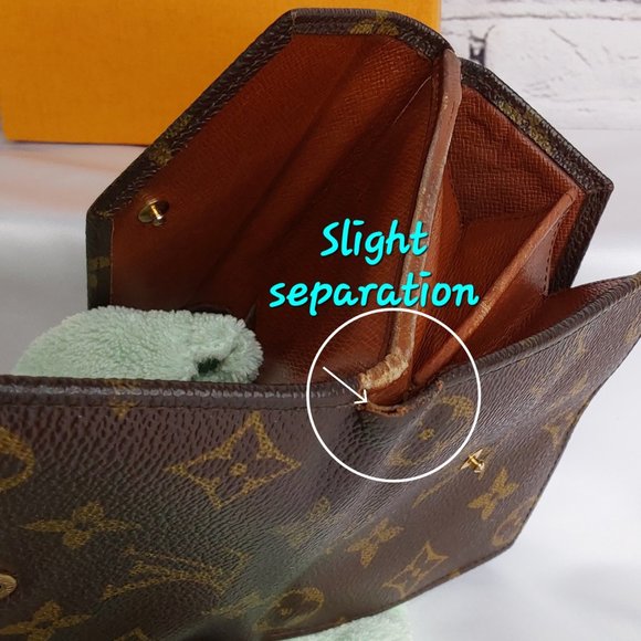 'LOUIS VUITTON' 'PORTEFEUILLE 'ELISE' TRIFOLD LEATHER MONOGRAM WALLET & BOX SET - Picture 14 of 16